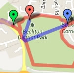 Beckton Parkrun 5 Map